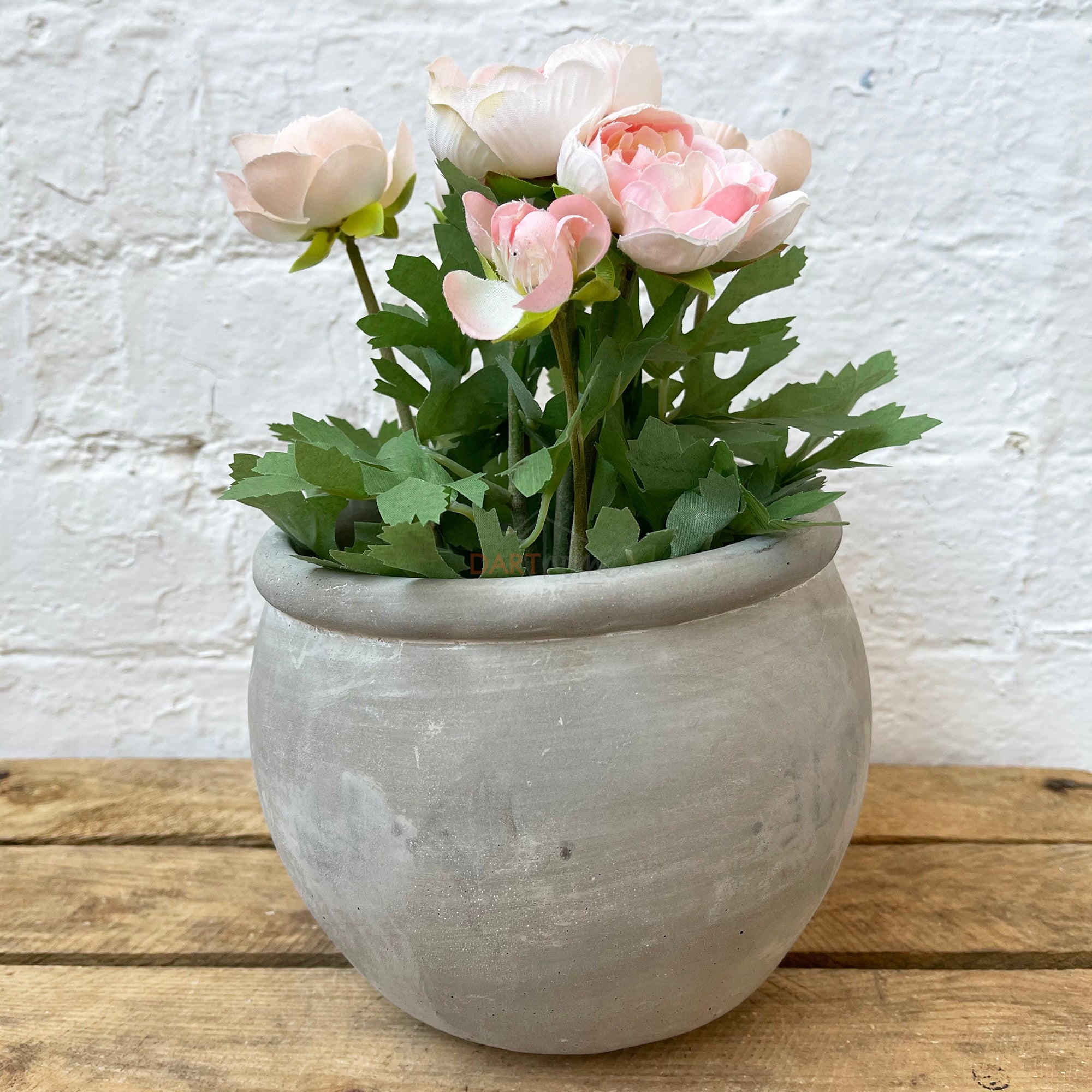 Antique Cement Home & Garden Flower Pot 16cm