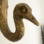Goldene Strauß-Wanddekoration