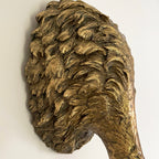 Goldene Strauß-Wanddekoration