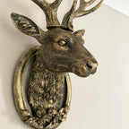 Antique Gold Stag Wall Head Large