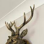 Antique Gold Stag Wall Head Large