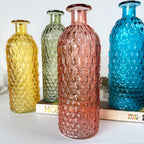 Set Of 4 Coloured Bottle Vases