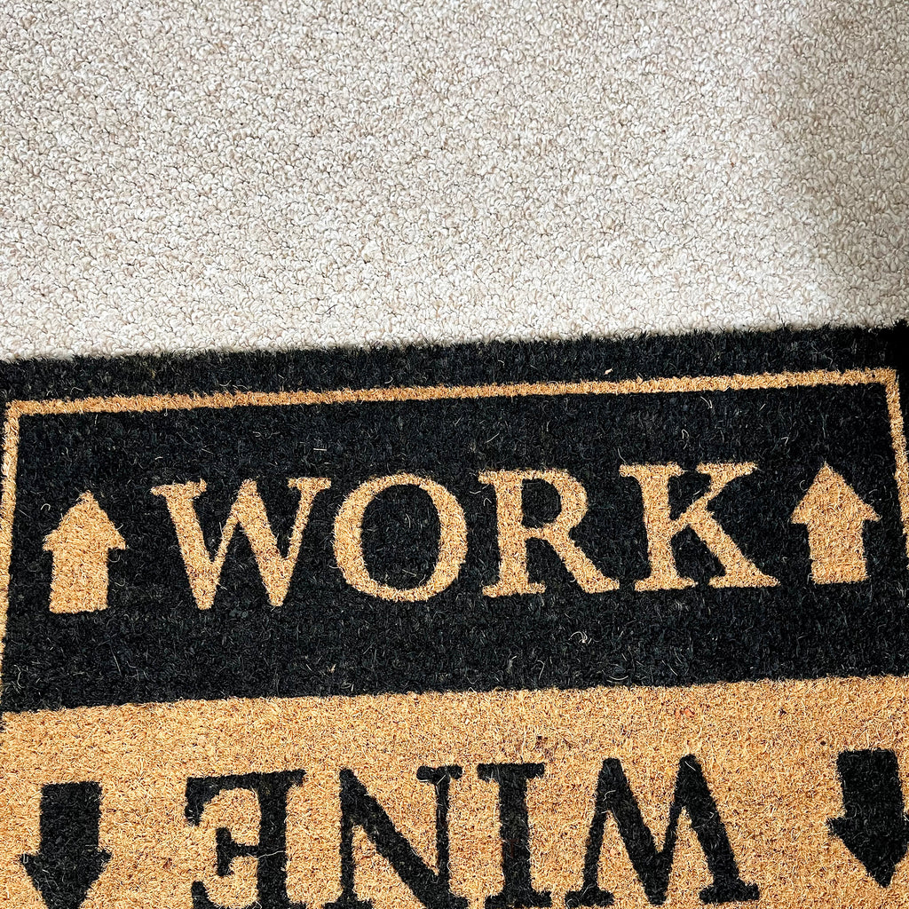 Wine Work Coir Doormat