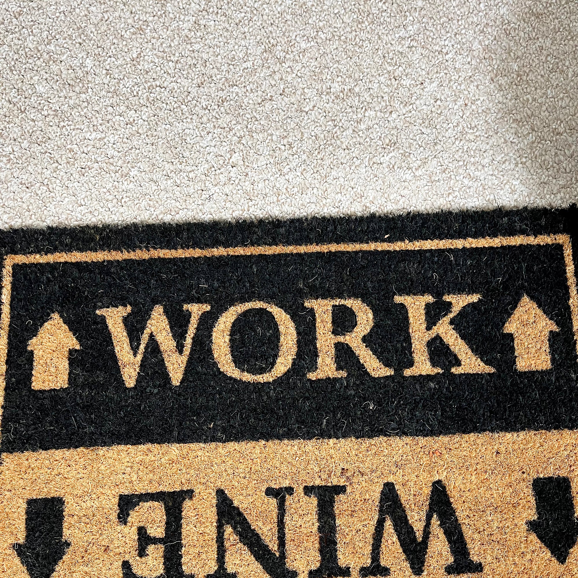 Wine Work Coir Doormat