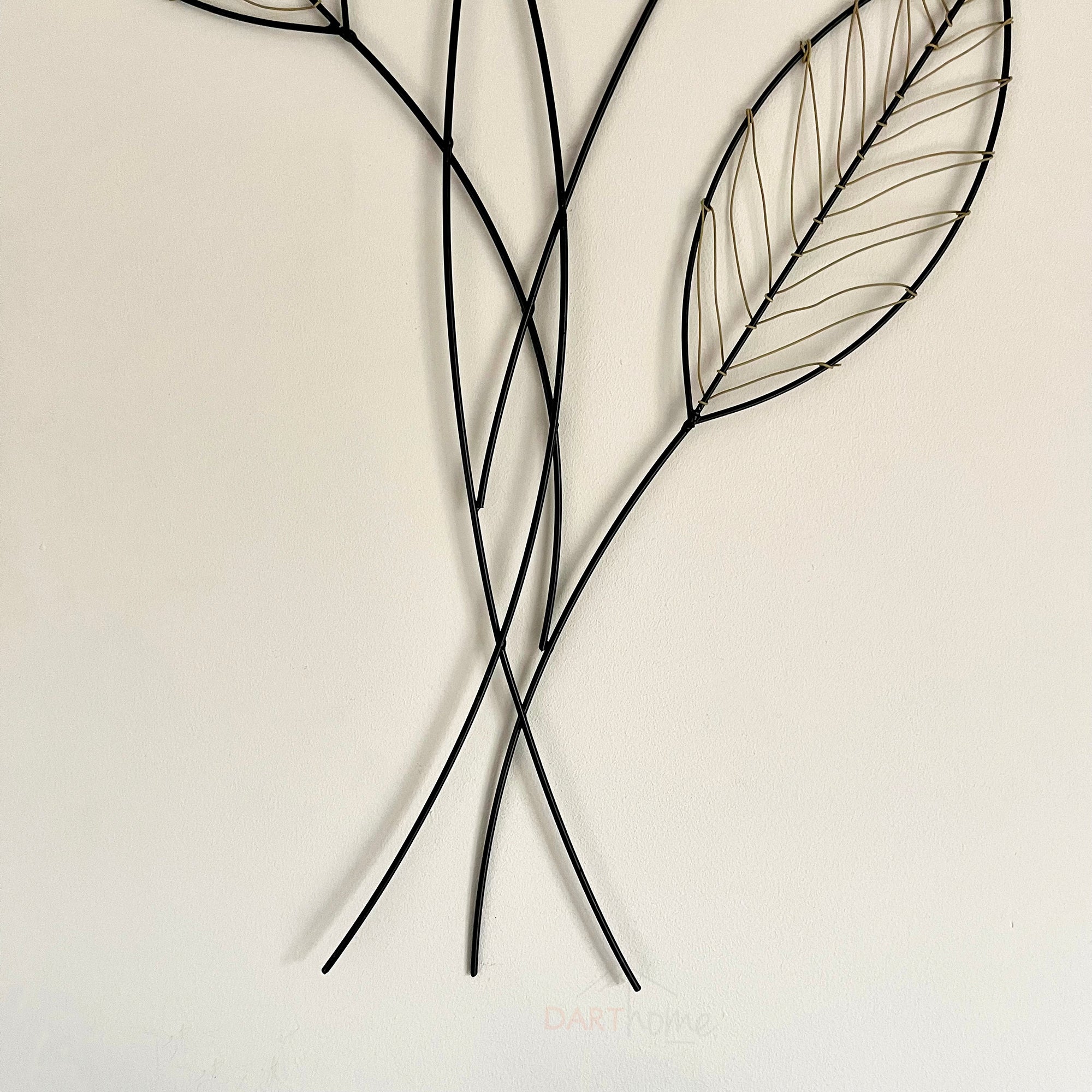 Woven Leaf Metal Wall Art Large 93cm | Darthome – Darthome Limited