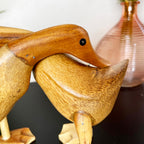 Rustikales Holz-Enten-Ornament