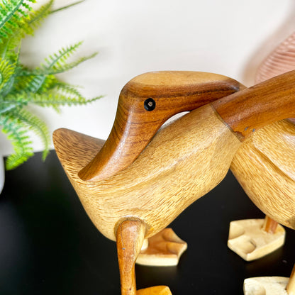 Rustikales Holz-Enten-Ornament