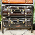 Vintage 4 Drawer Suitcase Cabinet