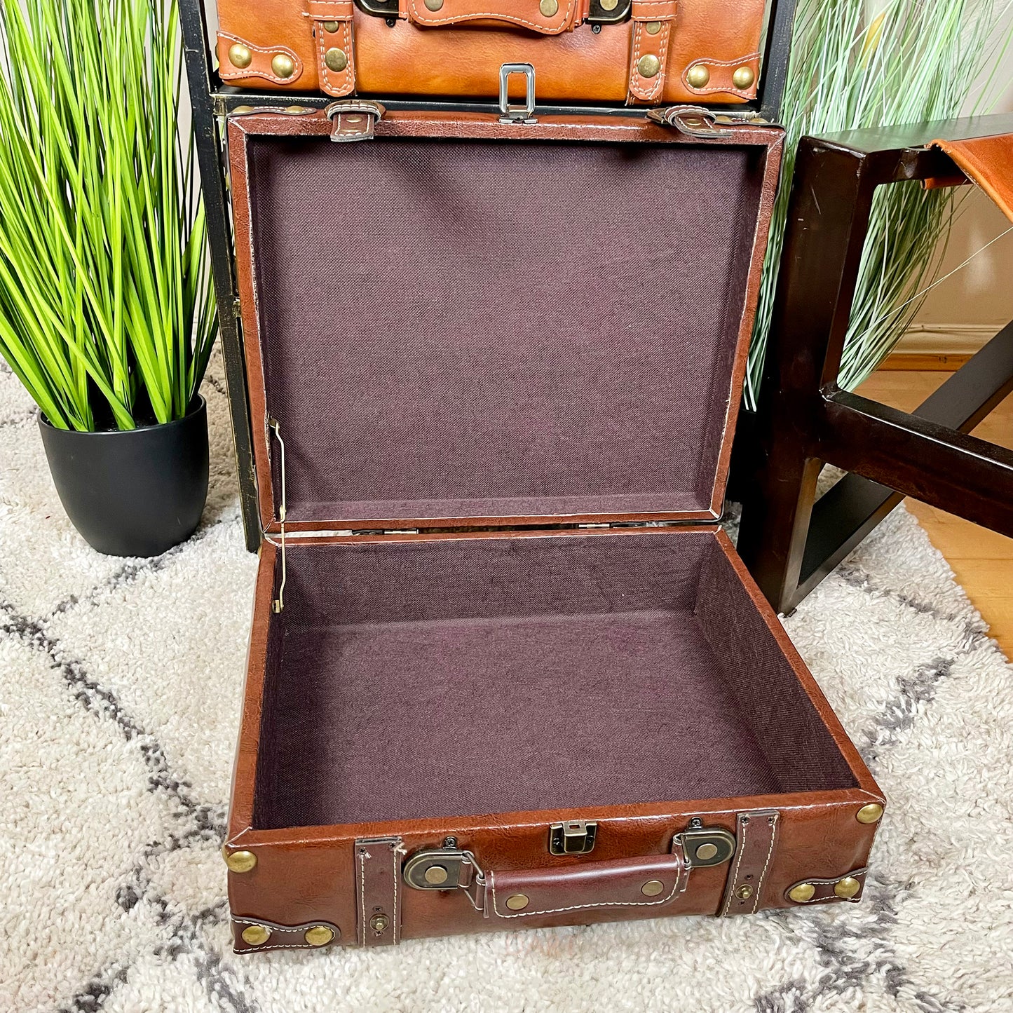 Vintage 4 Drawer Suitcase Cabinet