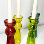 Set mit 4 farbigen Blasen-Kerzenhaltern