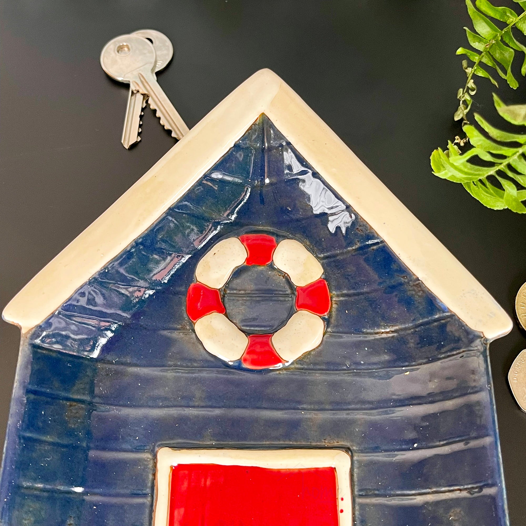 Ceramic Beach Hut Trinket Dish