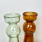 Set Of 2 Neutral Bubble Candlestick Holders