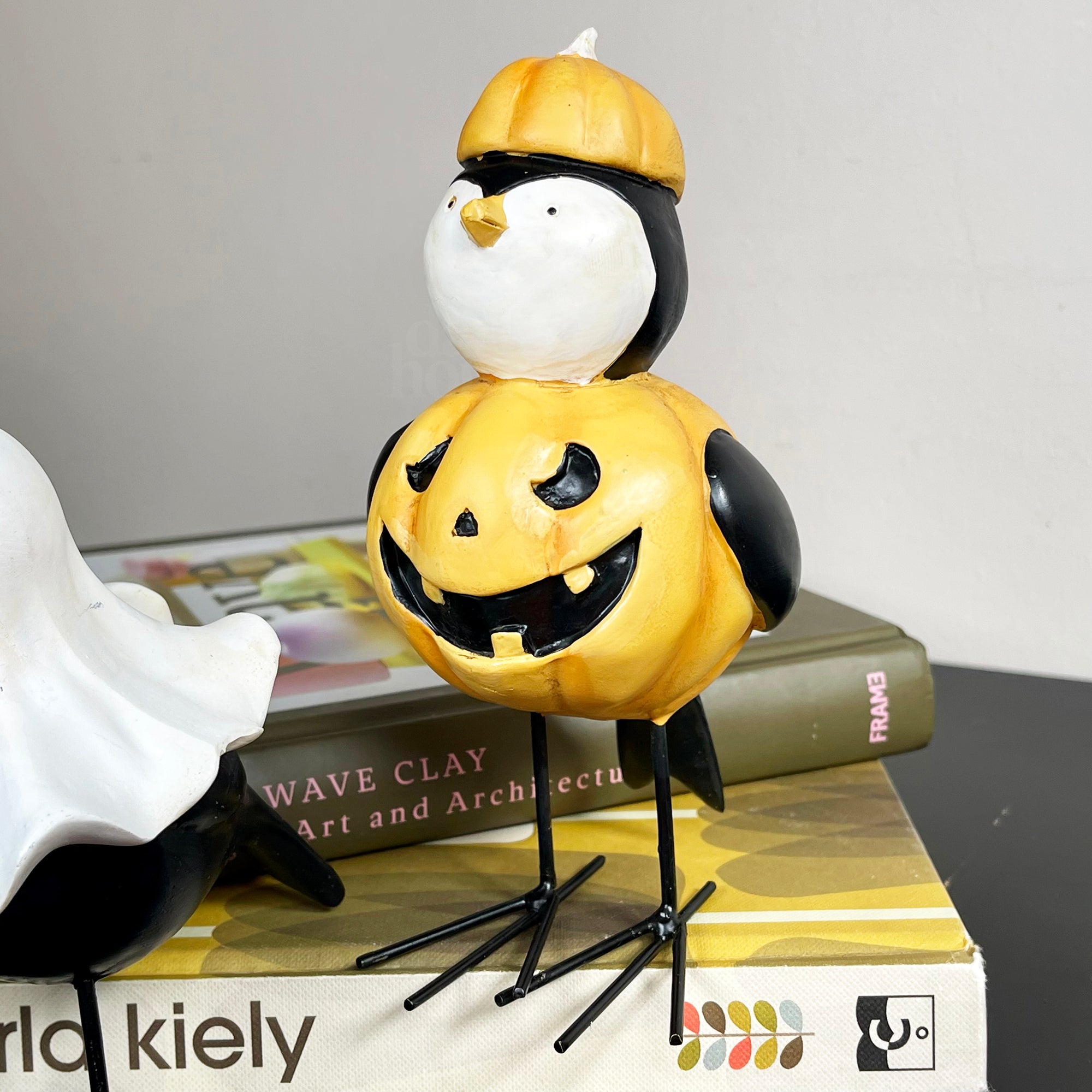 Fancy Dress Halloween Bird Figurines Set Of 4