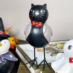 Fancy Dress Halloween Bird Figurines Set Of 4
