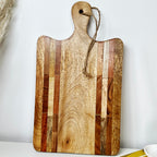 Schneidebretter aus Mangoholz mit Griff