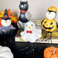 Kostüm-Halloween-Vogelfiguren-Set mit 4 Stück