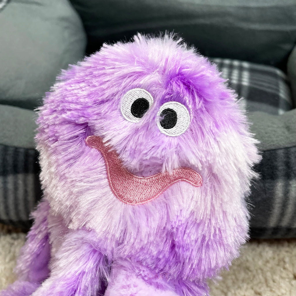 Flauschiges, quietschendes Oktopus-Hundespielzeug