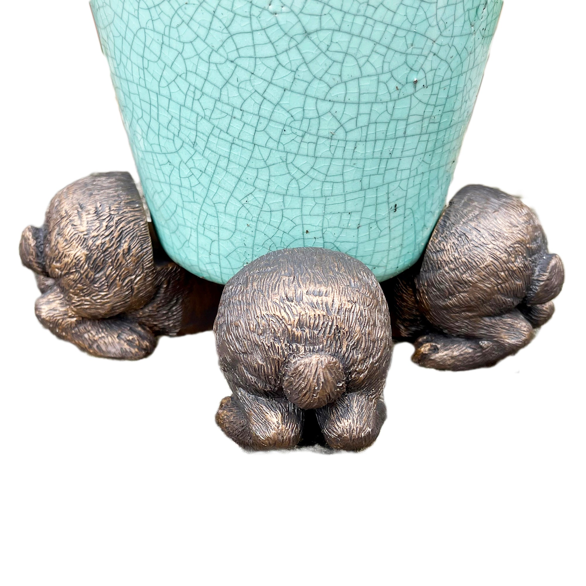 Set Of 3 Rabbit Plant Pot Feet