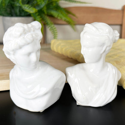 Roman Bust Salt & Pepper Shakers Set