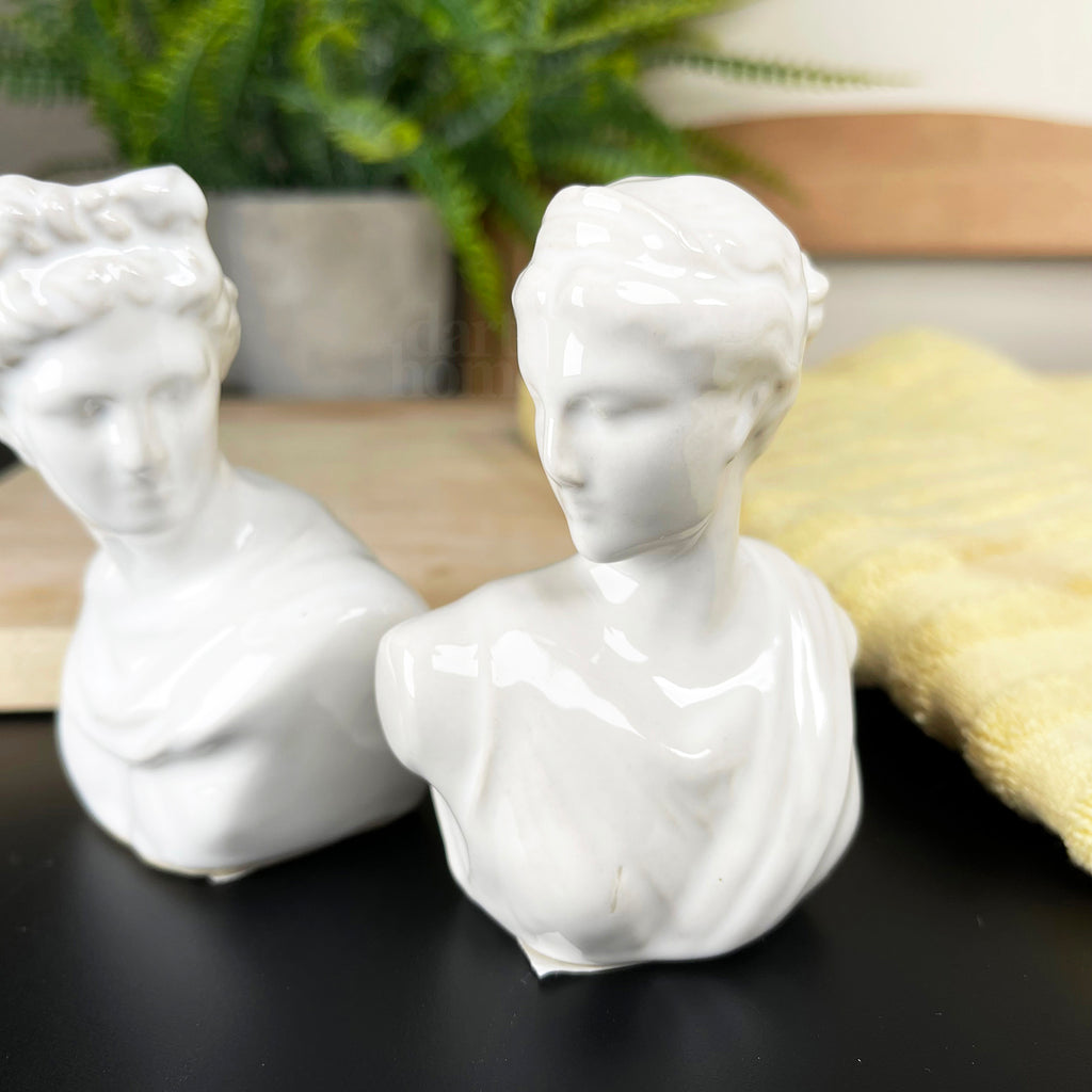 Roman Bust Salt & Pepper Shakers Set