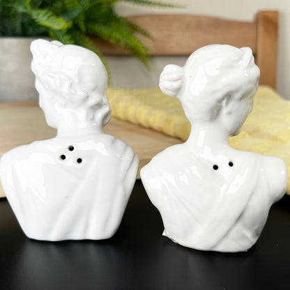 Roman Bust Salt & Pepper Shakers Set