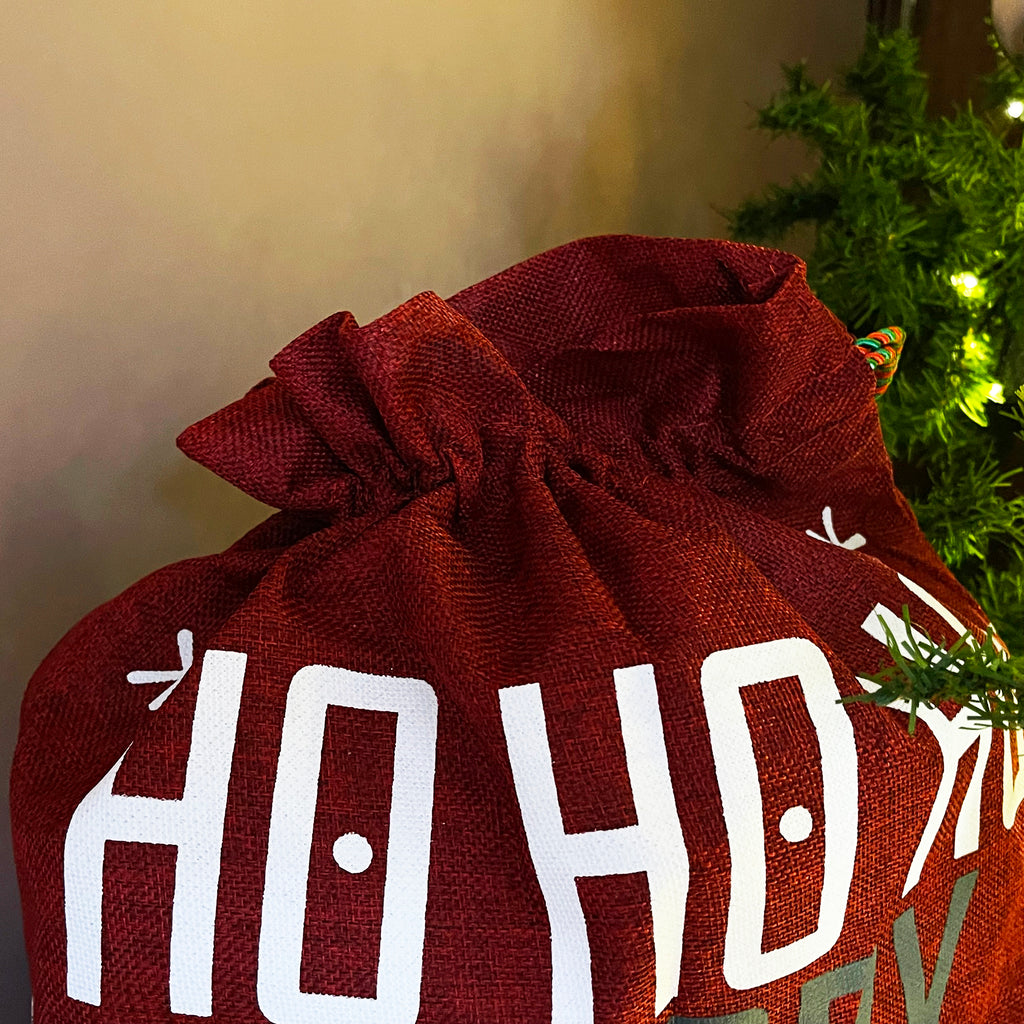 Roter Ho Ho Ho Frohe Weihnachtssack