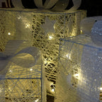 Set Of 3 Lit Christmas Parcel Decorations