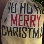 Natürlicher Ho Ho Ho Frohe Weihnachtssack