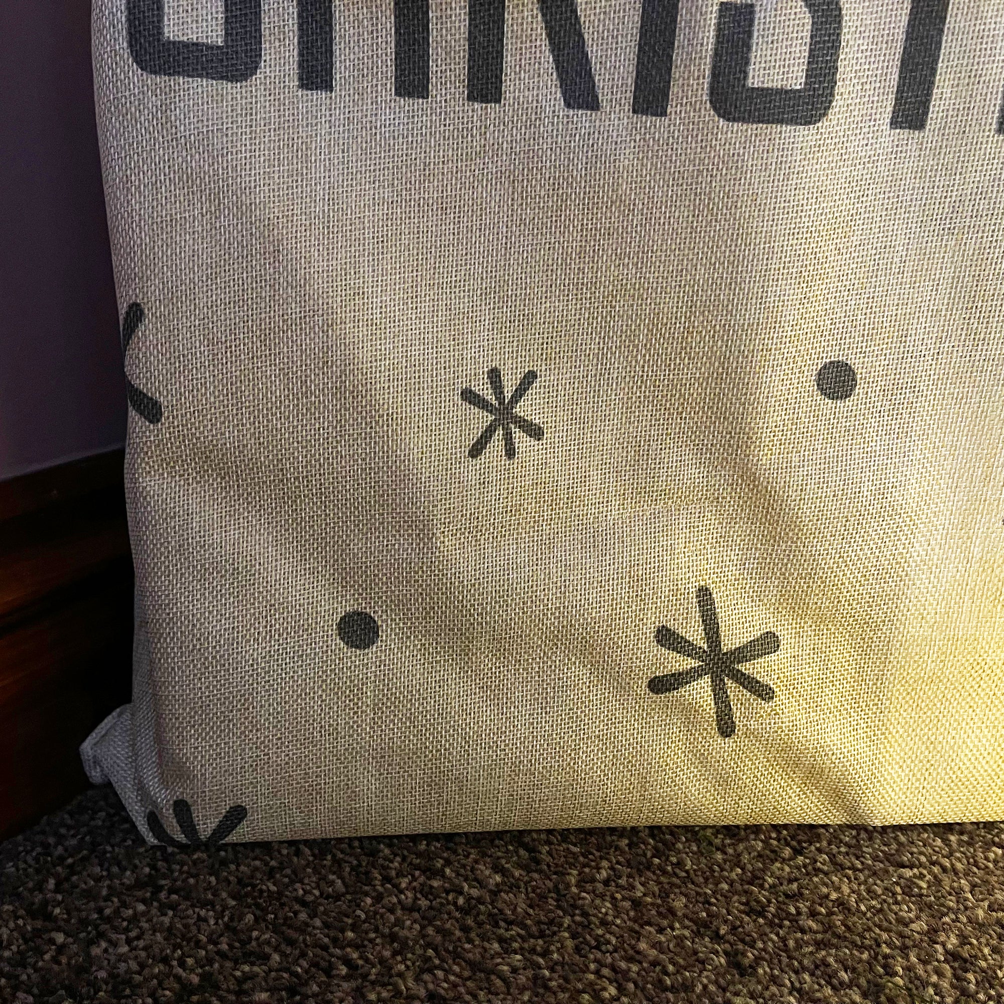 Natürlicher Ho Ho Ho Frohe Weihnachtssack