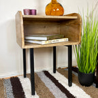 Mango Wood Open Shelf Cabinet