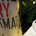 Natürlicher Ho Ho Ho Frohe Weihnachtssack