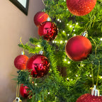 Pack Of 10 Red Tree Baubles