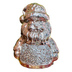 Silbernes glitzerndes Weihnachtsmann-Ornament
