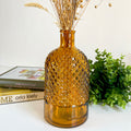 Diamant-Flaschenvase aus recyceltem Glas