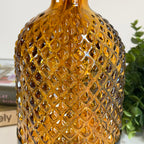 Diamant-Flaschenvase aus recyceltem Glas