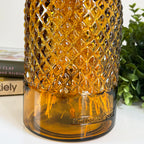 Diamant-Flaschenvase aus recyceltem Glas