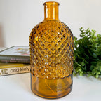 Diamant-Flaschenvase aus recyceltem Glas