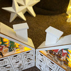 24 Drawer Folding LED Wooden Advent Calendar