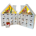 24 Drawer Folding LED Wooden Advent Calendar