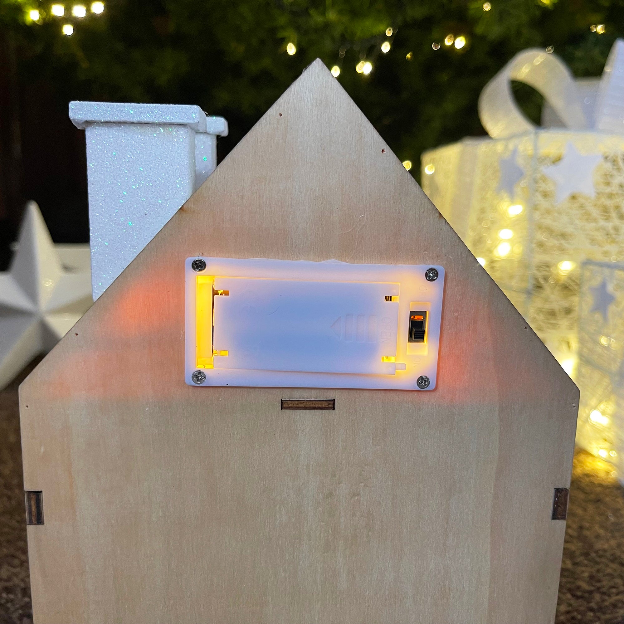 24 Drawer Folding LED Wooden Advent Calendar