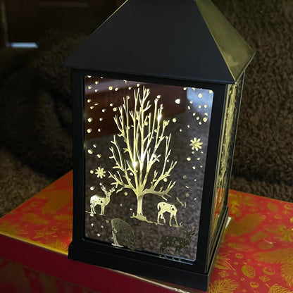 Woodland Forest LED Christmas Lantern