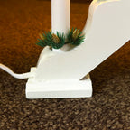 LED White Christmas Candle Bridge