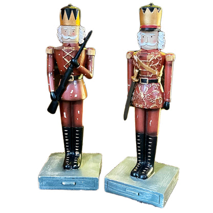 Set Of 2 Nutcracker Soldiers Ornaments