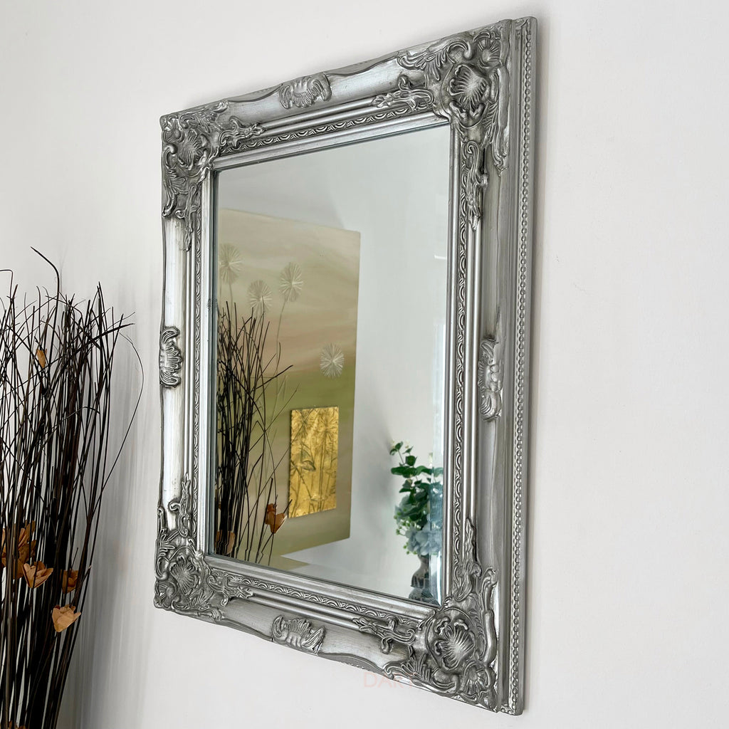 Silver Ornate Mirror