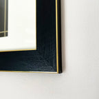 Black & Gold Triple Photo Frame