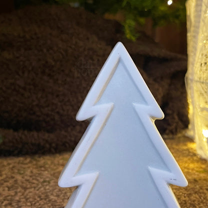 Grey Christmas Tree Ornament 10x14cm