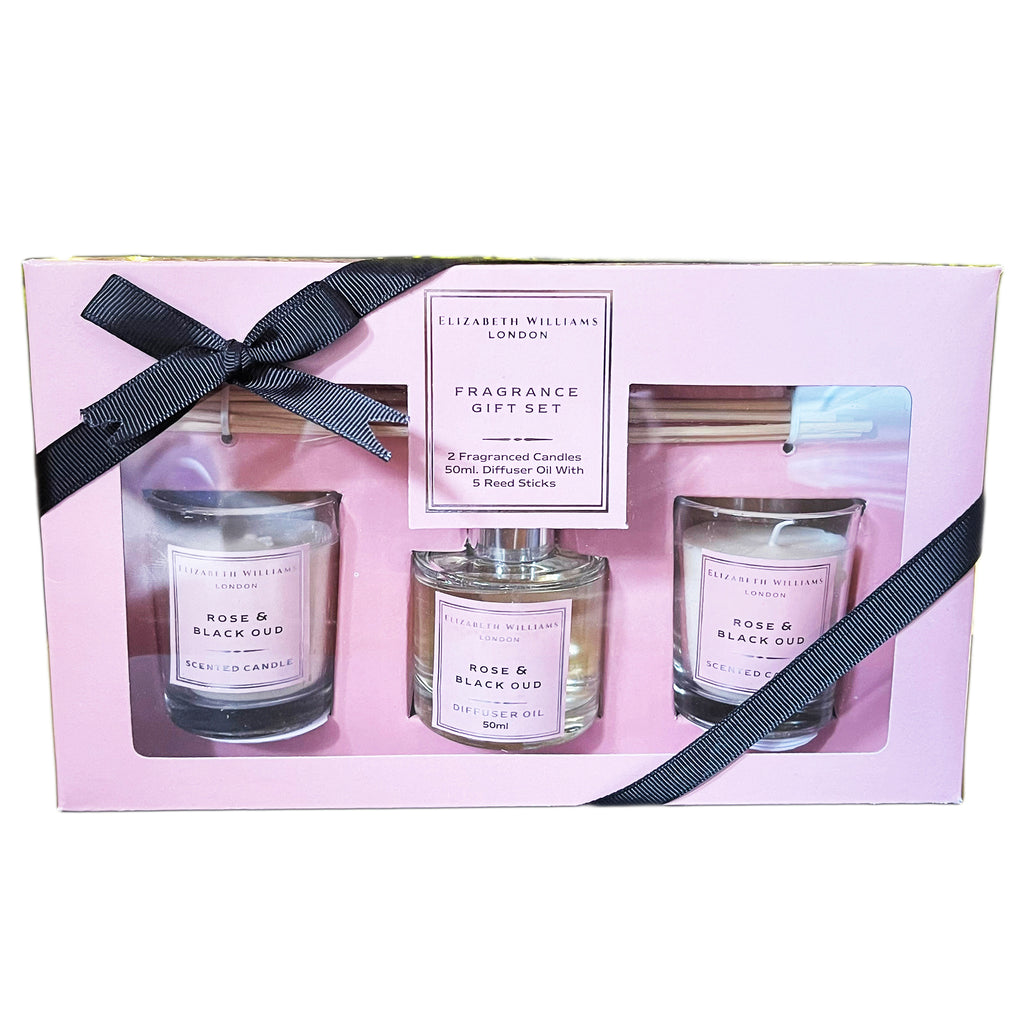 Pink Rose & Black Oud Home Fragrance Gift Set