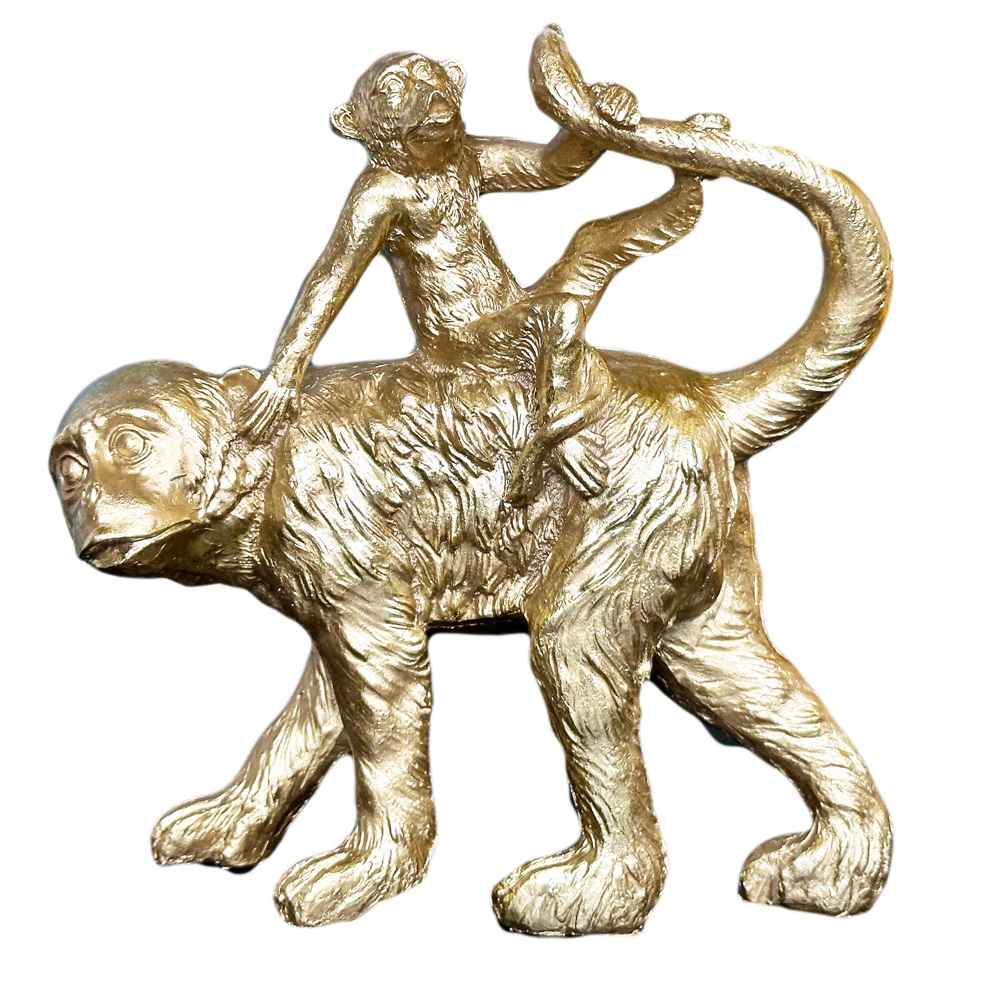 Goldene Affenfigur