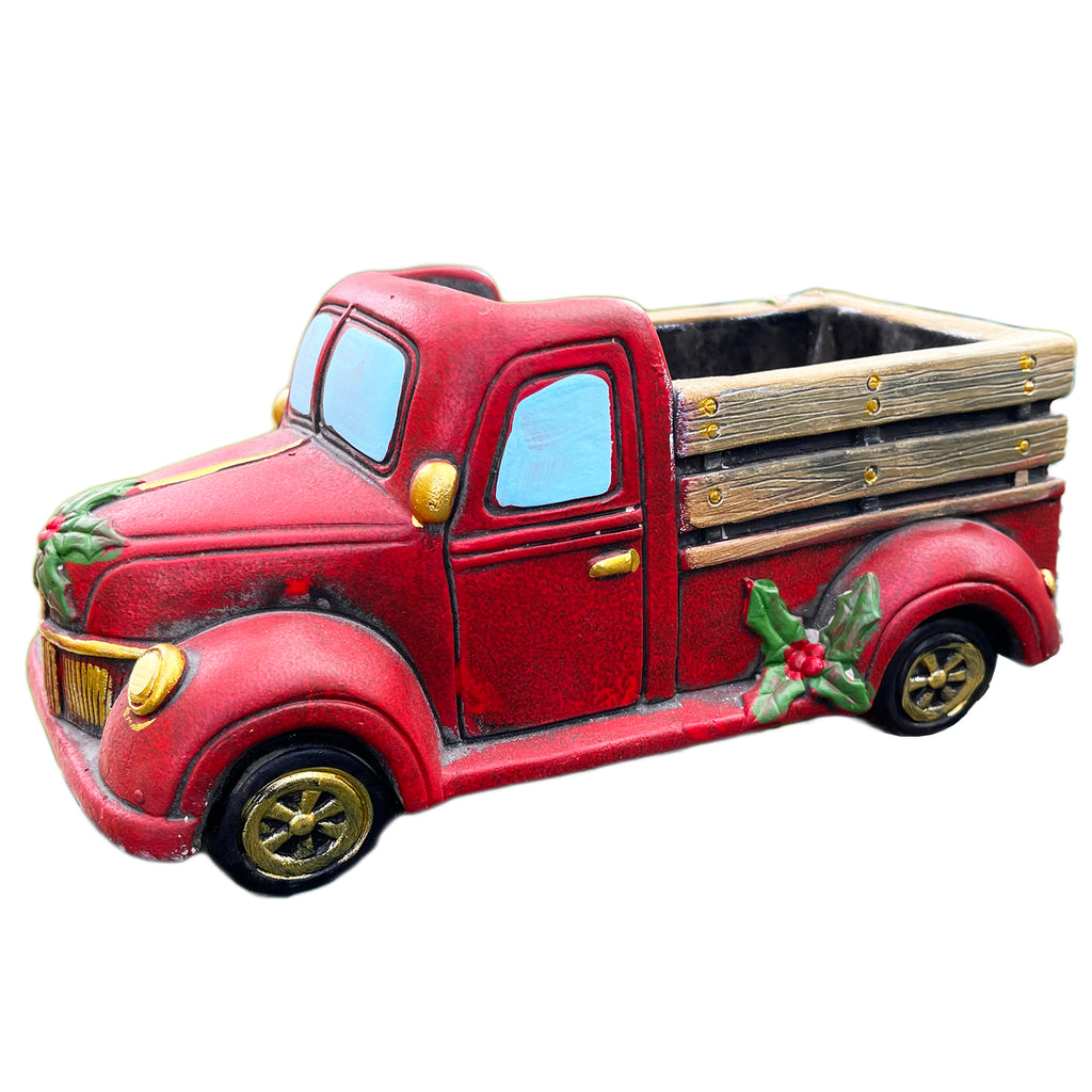 Christmas Pick Up Truck Planter
