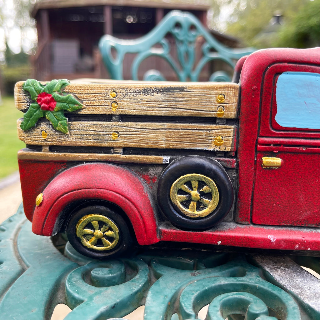 Christmas Pick Up Truck Planter